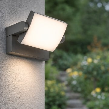Brilagi - Aplique LED para exterior ANKLE LED/18W/230V 3000K IP65 antracita
