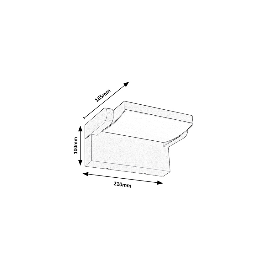 Brilagi - Aplique LED para exterior ANKLE LED/18W/230V 3000K IP65 antracita