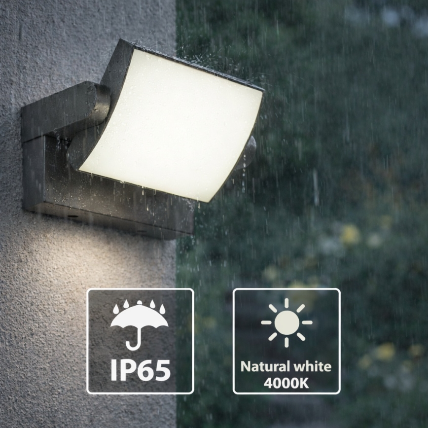 Brilagi - Aplique LED para exterior ANKLE LED/18W/230V 4000K IP65 antracita