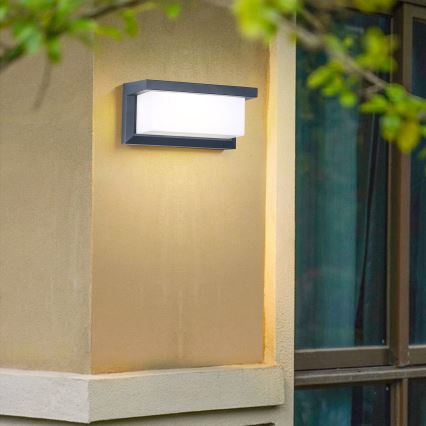 Brilagi - Aplique LED para exterior BRICKY LED/12W/230V antracita IP54