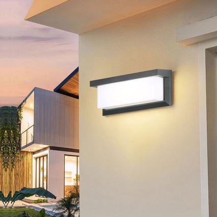 Brilagi - Aplique LED para exterior BRICKY LED/12W/230V antracita IP54