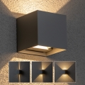 Brilagi - Aplique LED para exterior CUBE LED/6W/230V antracita IP54