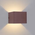 Brilagi - Aplique LED para exterior DONNANI LED/5W/230V 10 cm marrón IP44
