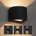 Brilagi - Aplique LED para exterior RONDO LED/6W/230V antracita IP54