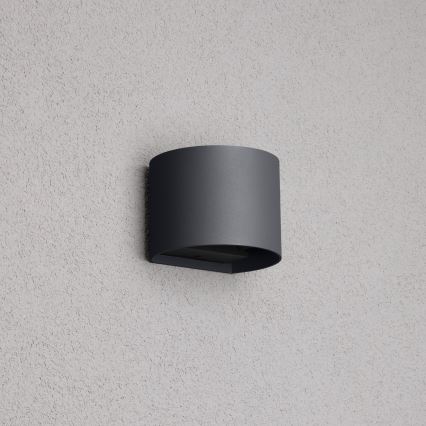 Brilagi - Aplique LED para exterior RONDO LED/6W/230V antracita IP54