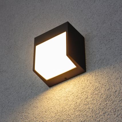 Brilagi - Aplique LED para exterior TERNI LED/12W/230V antracita IP44