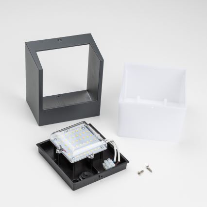 Brilagi - Aplique LED para exterior TERNI LED/12W/230V antracita IP44