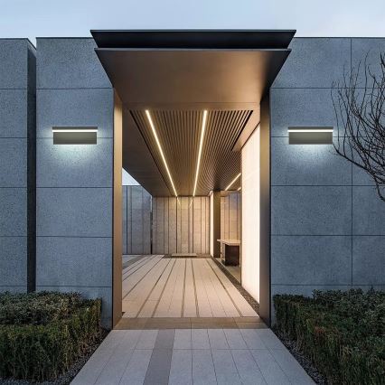 Brilagi - Aplique LED para exterior TESSI LED/10W/230V negro IP54