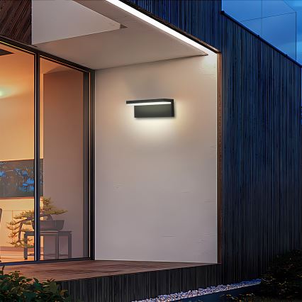 Brilagi - Aplique LED para exterior TESSI LED/10W/230V negro IP54