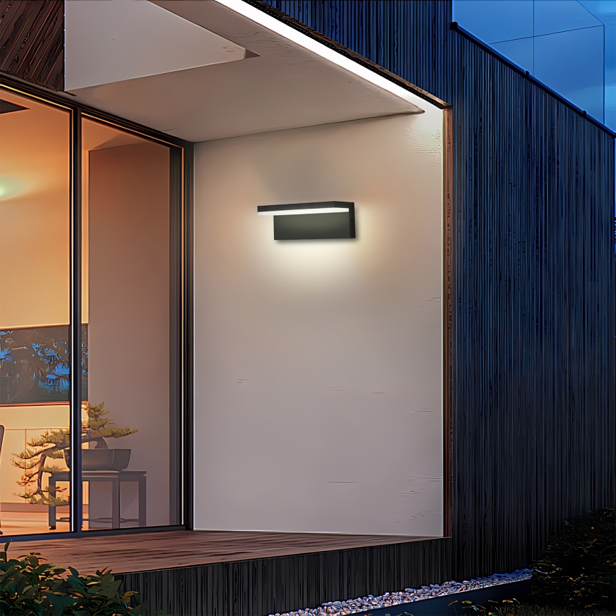 Brilagi - Aplique LED para exterior TESSI LED/10W/230V negro IP54