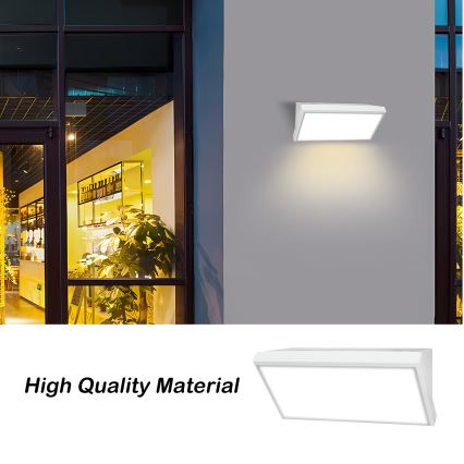 Brilagi - Aplique LED para exterior TRIANGLE LED/20W/230V blanco IP65