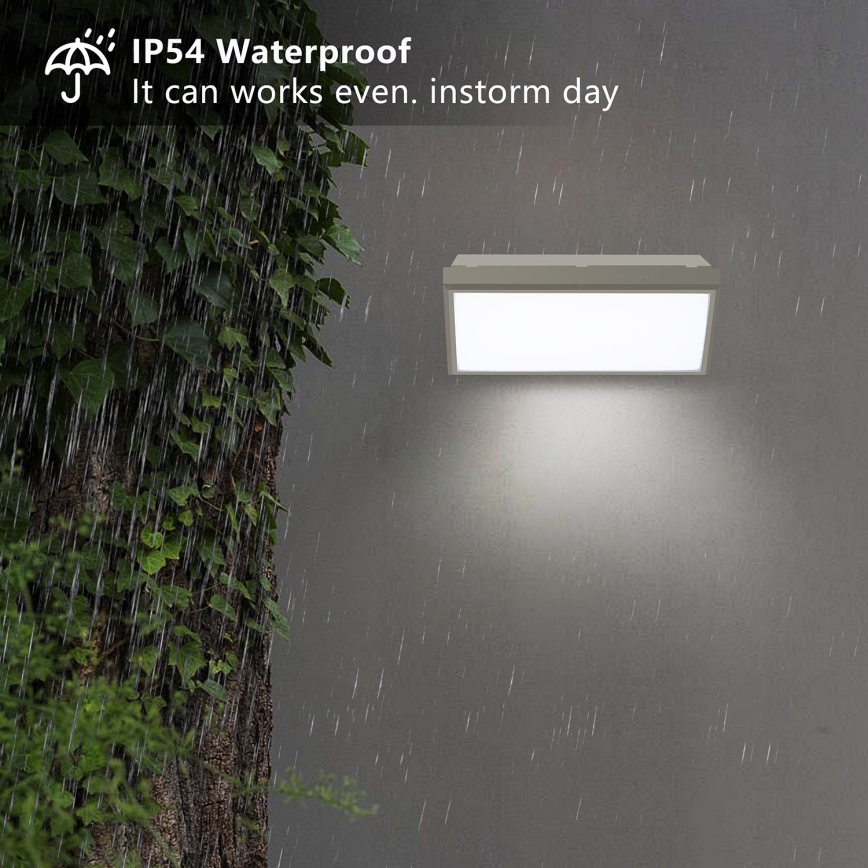 Brilagi - Aplique LED para exterior TRIANGLE LED/20W/230V gris IP65