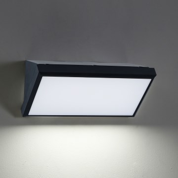 Brilagi - Aplique LED para exterior TRIANGLE LED/20W/230V negro IP65