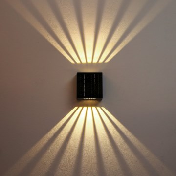 Brilagi - Aplique LED solar BLOCK LED/2W/3,7V 1300 mAh IP44