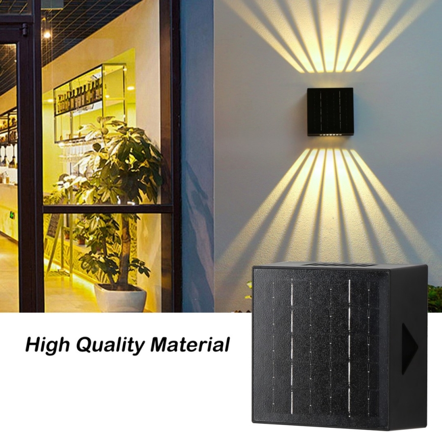 Brilagi - Aplique LED solar BLOCK LED/2W/3,7V 1300 mAh IP44
