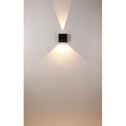Brilagi - Aplique LED solar BLOCK LED/2W/3,7V 1300 mAh IP44