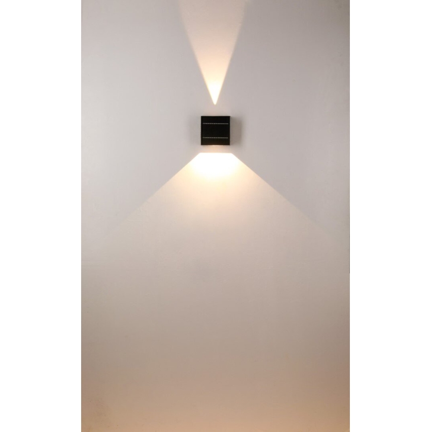 Brilagi - Aplique LED solar BLOCK LED/2W/3,7V 1300 mAh IP44