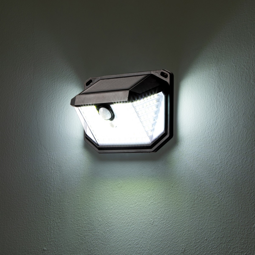 Brilagi - LED Luz solar de pared con sensor de movimiento y crepuscular WALLIE LED/4W/5,5V 1200mAh 6500K IP65