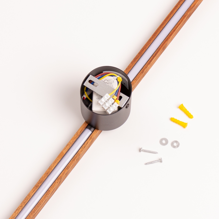 Brilagi - Aplique LED WOODY LINE LED/12W/230V 120 cm roble cereza