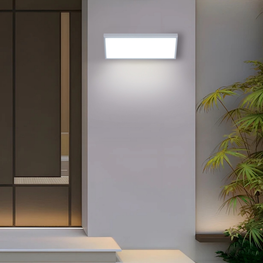 Brilagi - Aplique de pared exterior LED TRIANGLE LED/42W/230V 3000/4000/6500K 45 cm blanco IP65