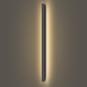 Brilagi - Aplique mural LED para exterior LINEAR LED/32W/230V 3000K IP65 140 cm negro CRI 90