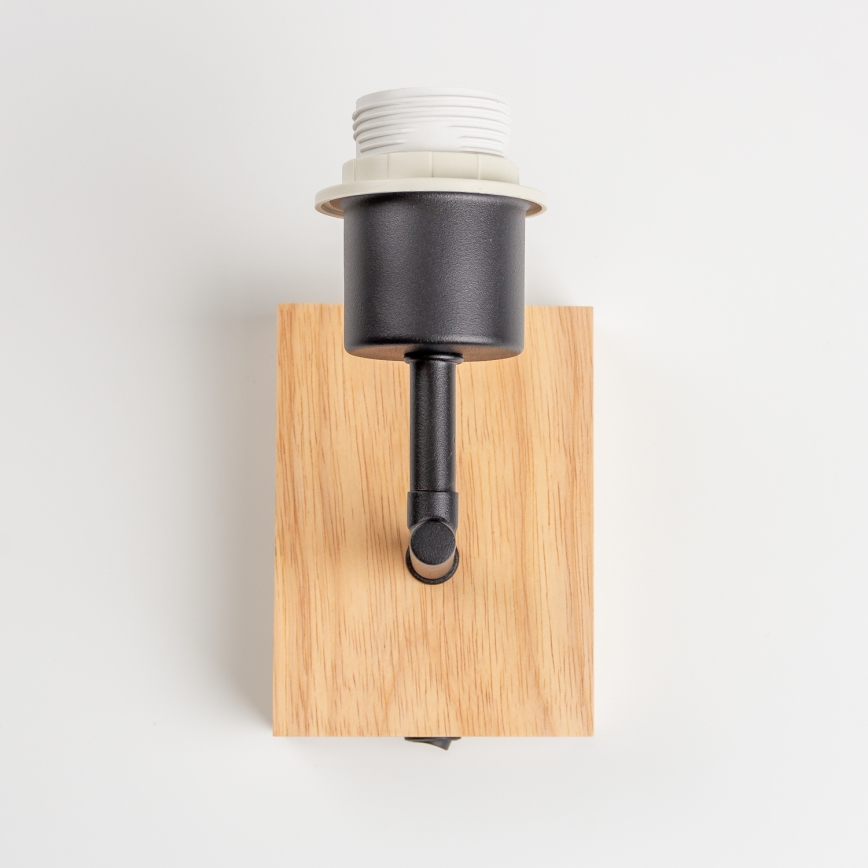 Brilagi - Aplique NUBILA WOOD 1xE27/25W/230V roble/marrón