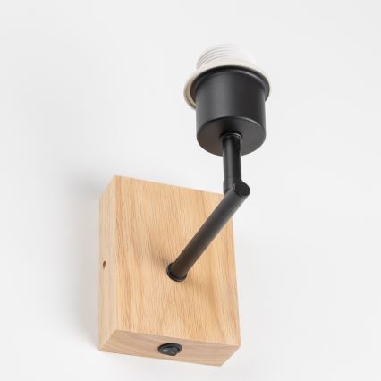 Brilagi - Aplique NUBILA WOOD 1xE27/25W/230V roble/marrón