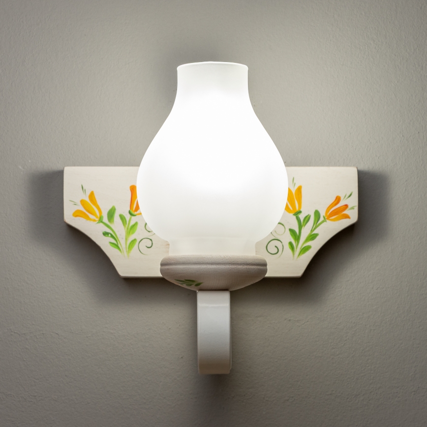 Brilagi - Aplique QUEEN 1xE14/40W/230V haya/color crema