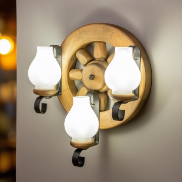 BRILAGI - Aplique ROATA APLICA 3xE14/40W/230V haya