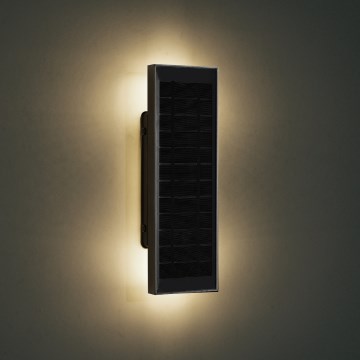 Brilagi - Aplique solar de pared LED regulable SUN LED/2,5W/230V 30 cm 2000 mAh IP44