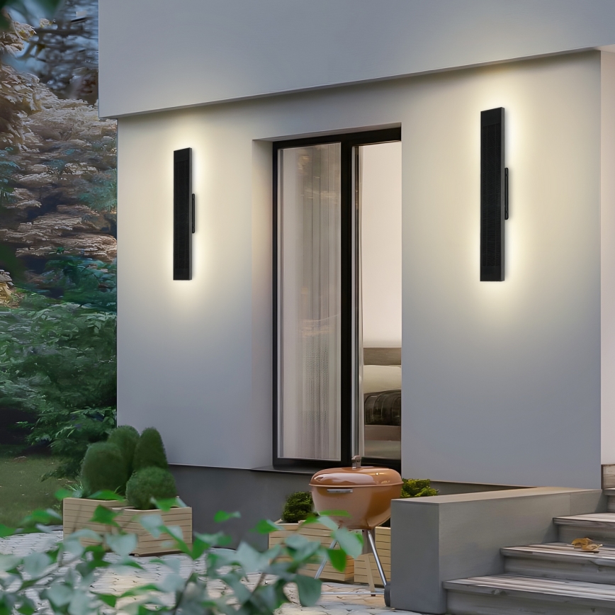 BRILAGI - Aplique solar de pared LED regulable SUN LED/4W/3,7V  60 cm 4000 mAh IP44