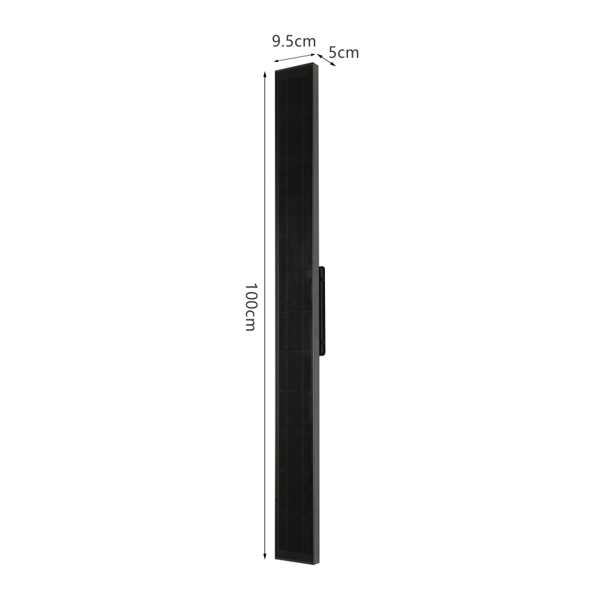 Brilagi - Aplique solar de pared LED regulable SUN LED/5,5W/230V 100 cm 6000 mAh IP44