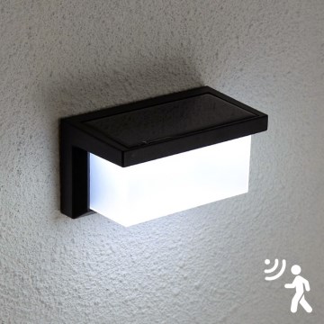 Brilagi - Aplique solar LED con sensor de movimiento y crepuscular BRICK LED/12W/5,5V 1200 mAh IP65
