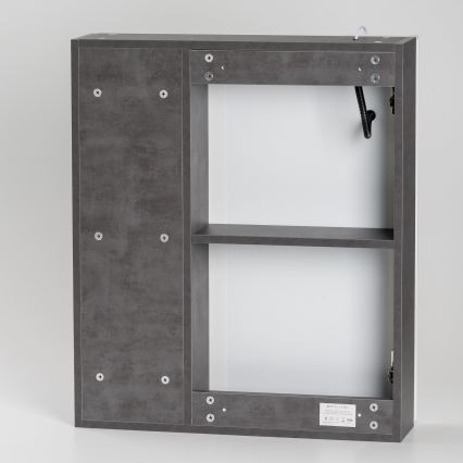 BRILAGI - Armario de baño con espejo e iluminación LED integrada TRABIA SINGLE 60x70 cm