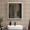 BRILAGI - Armario de baño con espejo LED retroiluminado NOTO DOUBLE 60x65 cm