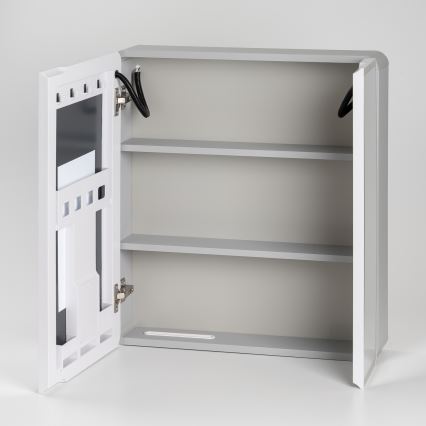 BRILAGI - Armario de baño con espejo LED retroiluminado NOTO DOUBLE 60x65 cm