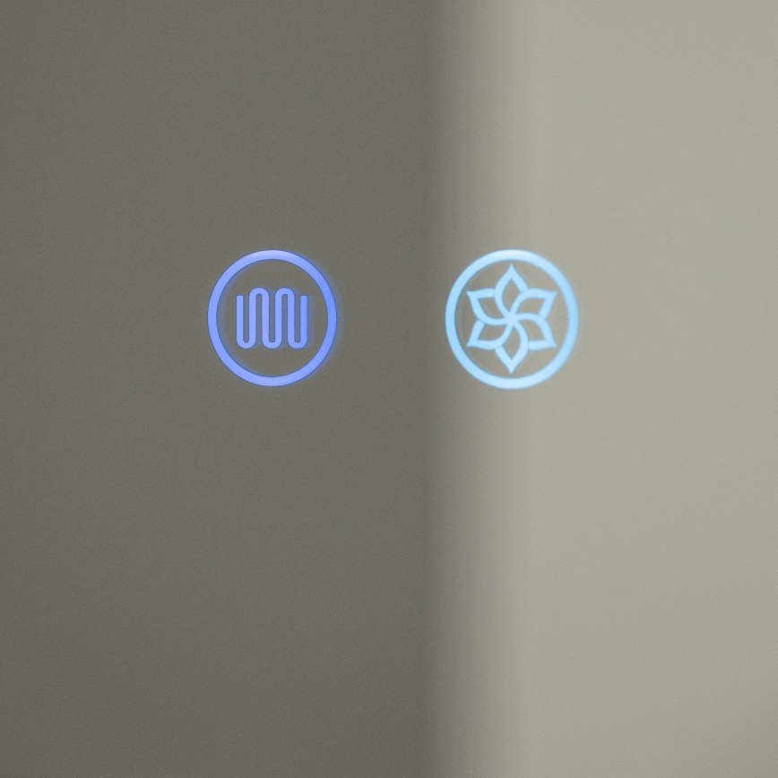 BRILAGI - Armario de baño con espejo LED retroiluminado NOTO DOUBLE 60x65 cm