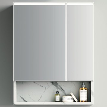 BRILAGI - Armario de baño con espejo LED y retroiluminación TRABIA DOUBLE 60x70 cm