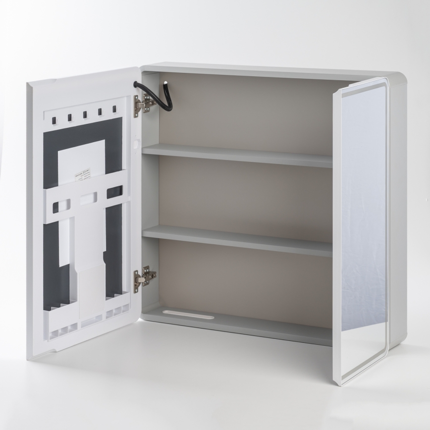 BRILAGI - Armario de baño con espejo y luz LED NOTO DOUBLE 77x70 cm