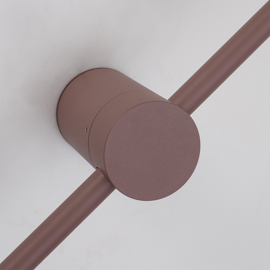 Brilagi - Aplique de pared LED para exterior AURA LED/20W/230V 3000K IP54 97 cm marrón CRI 90