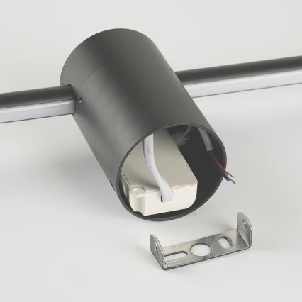 Brilagi - Aplique de pared exterior AURA LED 20W/230V 3000K IP54 97 cm antracita CRI 90