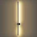 Brilagi - AURA, aplique LED de pared para exterior, 20W, 230V, 3000K, IP54, 97 cm, negro, CRI 90
