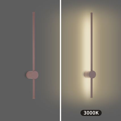 Brilagi - Aplique de pared LED para exteriores AURA LED/12W/230V 3000K IP54 65 cm marrón CRI 90
