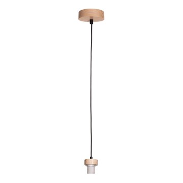 Brilagi - Cable de alimentación PARTY 1xE27/60W/230V, Ø 10 cm, acabado roble