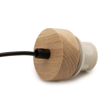 Brilagi - Cable de alimentación PARTY 1xE27/60W/230V, Ø 10 cm, acabado roble