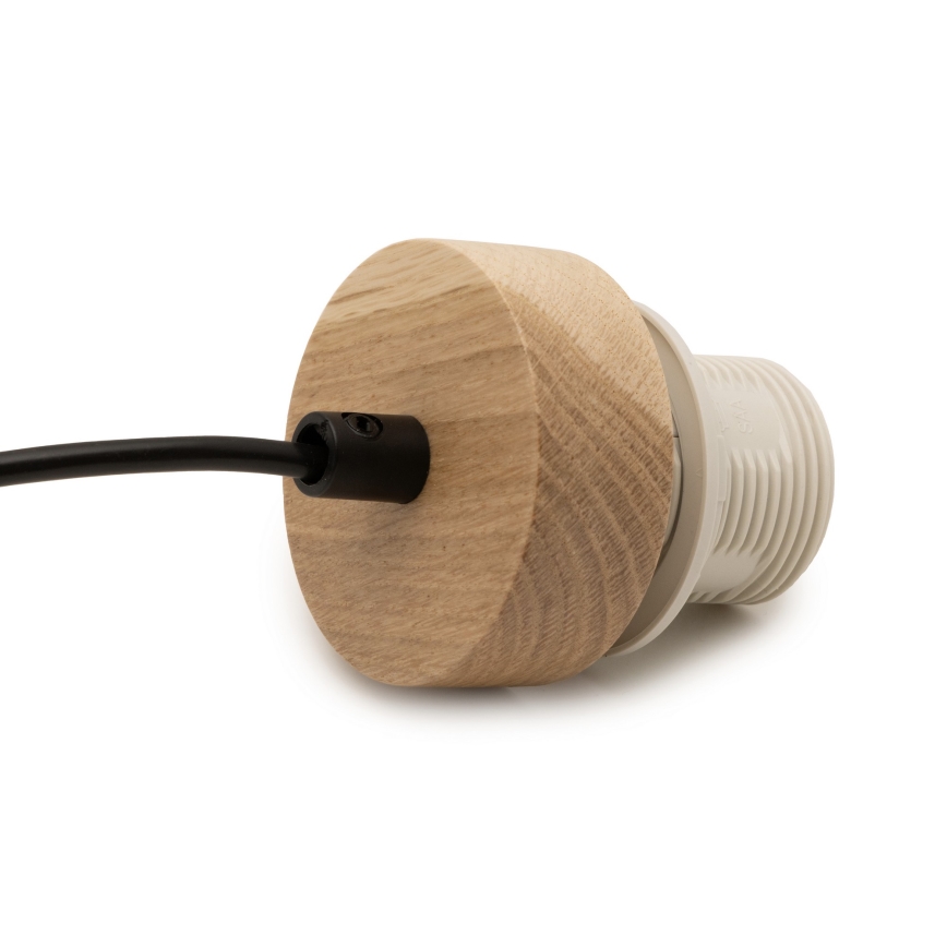Brilagi - Cable de alimentación PARTY 1xE27/60W/230V, Ø 10 cm, acabado roble