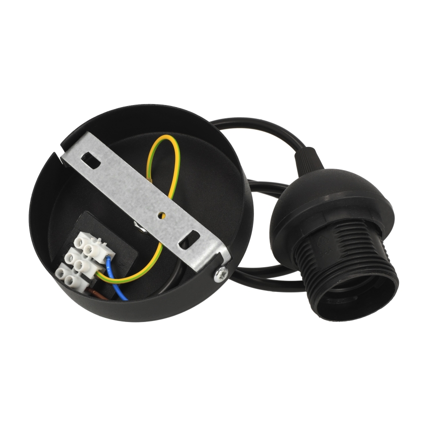 Brilagi - Cable de alimentación PARTY 1xE27/60W/230V Ø 10 cm negro