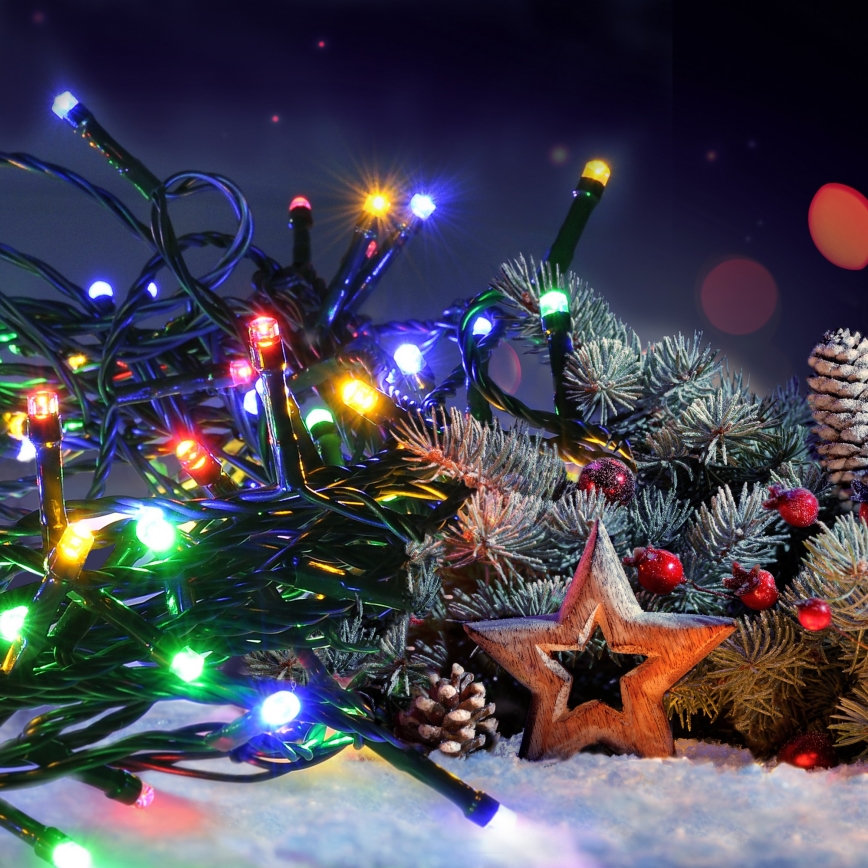 Brilagi - Cadena de luces LED exterior 200xLED/8 funciones 23 m IP44 multicolor