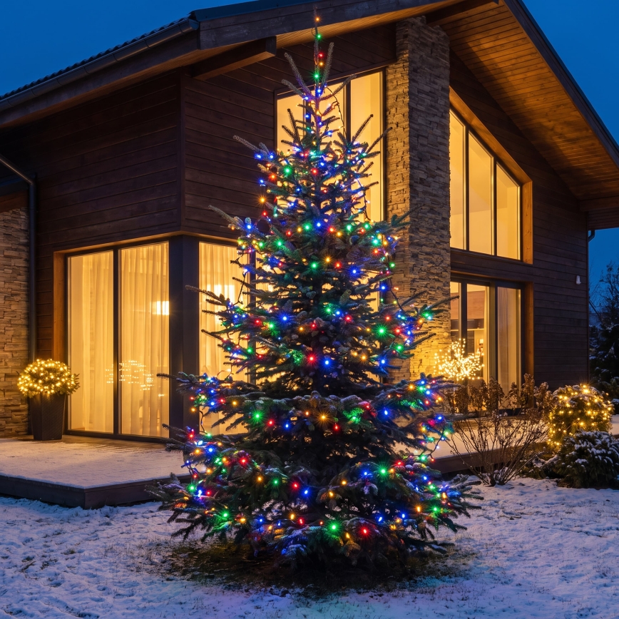 BRILAGI - Cadena de luces navideñas LED para exterior 700 LEDs/8 funciones 75 m IP44 multicolor
