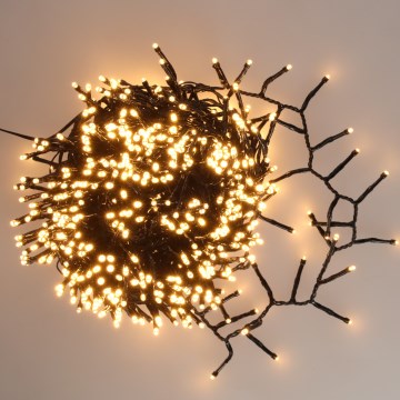 BRILAGI - Cadena de luces navideñas LED para exterior 800xLED 21m IP44 blanco cálido